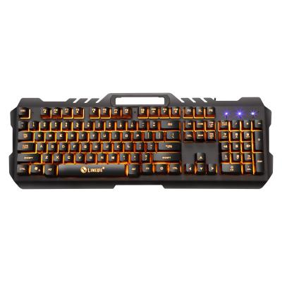 China K21 Numeric Keypad Gaming Keyboard Sets Phone Holder Backlit Metal Feel Mechanical USB Wired Keyboard LED for sale