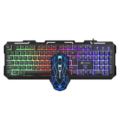 China For Home Office OEM Customized Metal Panel Keyboard and Mouse Set Gaming Gaming Equipment for sale