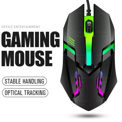 China 3D Game Mouse Sells Colorful LED Lamp USB Cable Gaming Mouse PC Laptop Gaming Computer Accessories Mouse Factory for sale