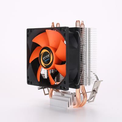 China Processor dc 12v pc computer cpu for intel 775 1151 1150 1155 cooler am amd cpu heatsink heatsinks 2 heatpipe fan for sale