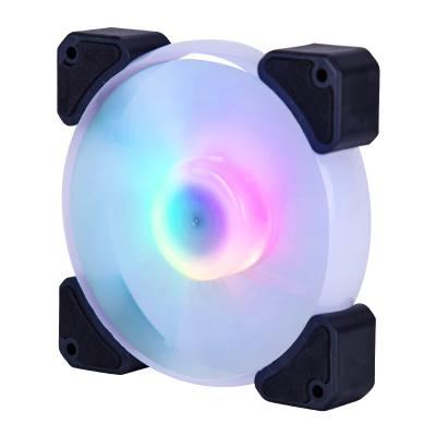 China Silent Computer Case Desktop PC Cooler 12V Fans RGB 120mm PC Computer Cooling RGB Fan with Remote Control Hub for sale