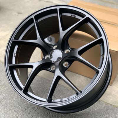 China A356.2 ALUMINUM ALLOY 19 Inch Lip Flow Style 19*9.5 Five Hole Aluminum Alloy Matte Black Red Customizable Wheel 003 for sale