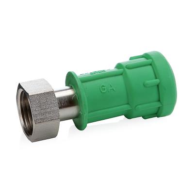 China GA green white gray sanitary brand fittings high quality 90 degree elbow water connect ppr elbow to Korea R200P 20*1/2F for sale