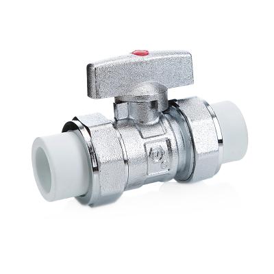 China GA FACTORY PN16 PPR Corrosion Resistant BRASS BALL VALVE for sale