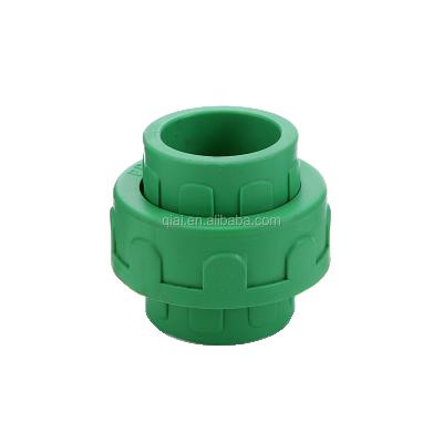 China Connect Green Pipes PPR UNION PLUMBING PPR FITTINGS SERIES For Hot Water System for sale