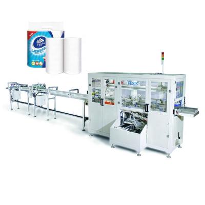 China machinery & Multi Material 2-48 Rolls Package Specification Toilet Paper Kitchen Towel Paper Making And Packaging Machine for sale