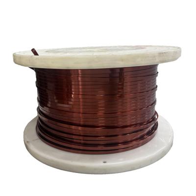 China HEVW-240P Rectangular Flat Enameled Copper Wire Polyimide Corona Resistant for sale