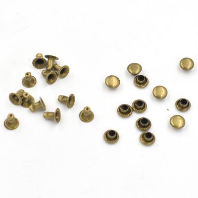 China 10000 Nickel Free Sets 6mm Bronze Metal Rivets Studs Sewing Patches Bags And Shoes Accessories Buttons Snaps Handbag Rivet for sale