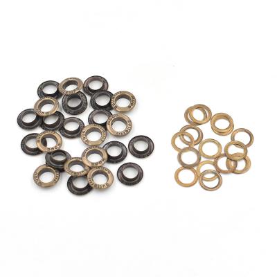 China 8mm nickel free eyelets lettering deduction cavity green bronze rivets paint color metal eyelet handmade clothing accessories for sale