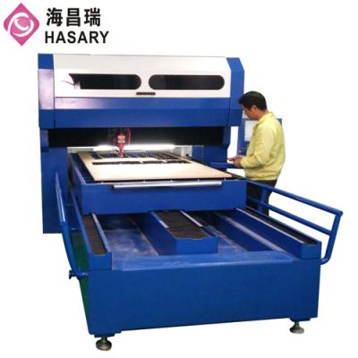 China Two Laser Heads Hot Sale 18mm 20mm 25mm MDF Rotary Balsa Plywood Mold Cardboard Die Board Laser Cutting Machine for sale