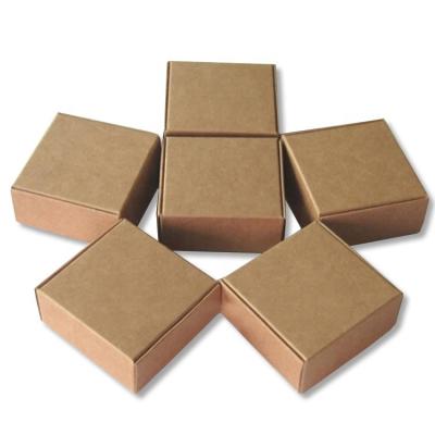 China Recycled Materials Custom Printed Brown Biodegradable Paper Packaging Foldable Cardboard Shipping Box Small Foldable Box for sale