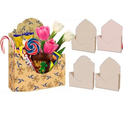 China New Recyclable Portable Flower Thick Paper Boxes Folding Gift Cardboard Box Packaging for sale