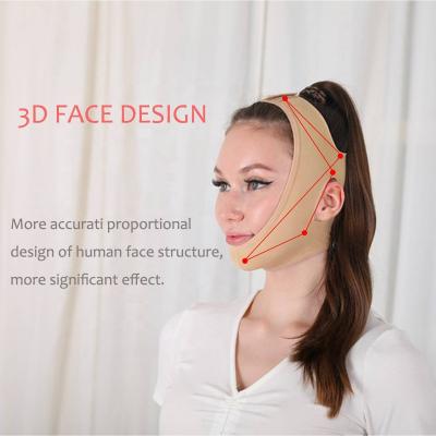 China 2021 Hot Selling Slim Chin Face Belt Double Chin Lifting Firming Face Chin Wrinkle V Face/Small Face V Snoring Protective Mask Amazon for sale