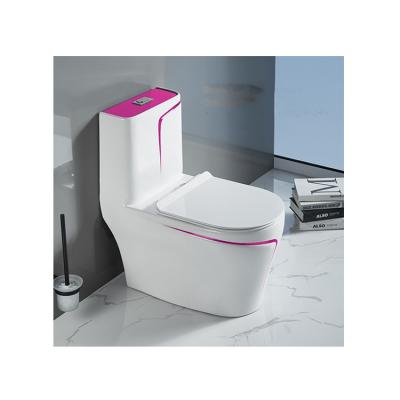 China Double-flush 4.5 Liters Ceramic One Piece Rimless WC Floor Floor Washdown Toilet for sale