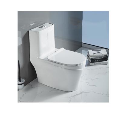 China New Design Double-Flow Ceramic Sanitary Ware Washdown Rimless One Piece Toilet for sale