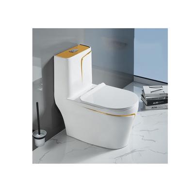 China Washdown Marble Sanitary Ceramic One-piece Ware Double-Flow Color Rimless Toilet for sale