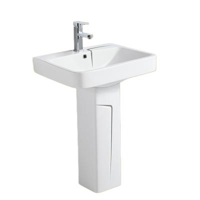 China Modern Professionally Crafted Ceramic Spices Both Wash Hand Pedestal Sink for sale