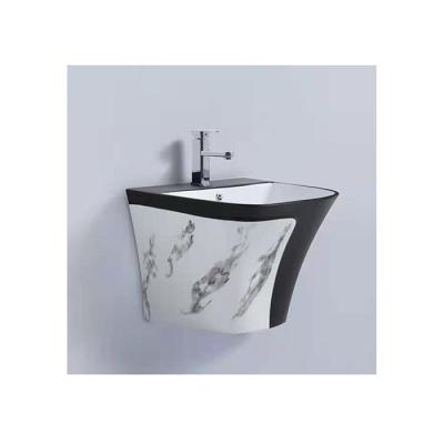 China Manufacturer Wholesale High Quality Modern Pedestal Bathroom Wall-Hung Basin for sale