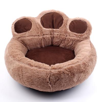 China Durable Cute Paw Shape Washable Soft Warm Felt Bed for sale