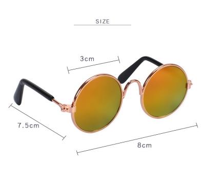 China Viable Manufacturer Wholesale Cool Multi-colors Metal Dog Sunglasses for sale