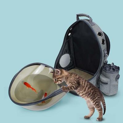 China China Factory Wholesale Breathable Translucent Portable Space Cat Transportation Stroller Bag for sale