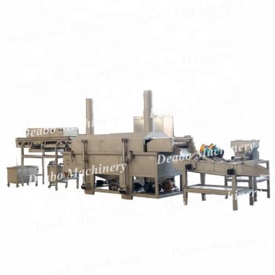 China food & Beverage Factory Stainless Steel Gas Fresh Potato Chips Belt Continuous Fryer For Food Manufacturer for sale