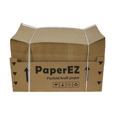 China Recycled Materials Amecopak 100% Environmentally Biodegradable Filled Papers Padding Kraft Paper Protection Wrapping Paper for sale