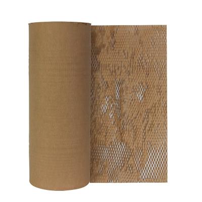 China Materials Amecopak Factory Price Recycled Kraft Paper Roll Honeycomb Paper Wrap Degradable Honeycomb Wrap Paper for sale