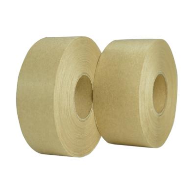 China OEM/ODM Waterproof Logo Printing Gummed Paper Tape Water Activated Paper Tape Brown for sale