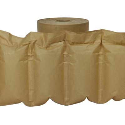 China Eco-friendly 100% Biodegradable Kraft Paper Cushion Air Cushion Air Cushion Bag Paper Air Cushion for sale