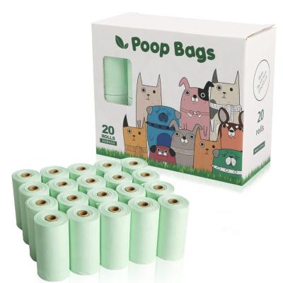 China 0.015mm Viable Thickness Light Green 100% Biodegradable Dog Poop Customizable Printing Bag for sale