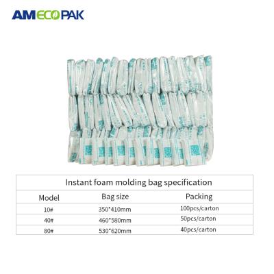 China Pad Foam Protective Bag Quick Cushioning Hand-Papted Packaging Foam for sale