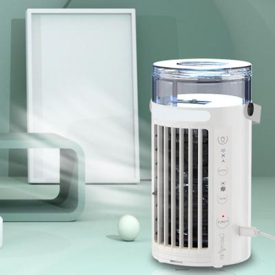 China With LED Lamp 2021 Best Mini Portable Cooler Air Conditioner Portable Silent Without Freon Fan Air Cooler Suitable For Office And Home for sale