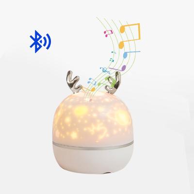 China Modern Rotating Music Box Night Light Decor Led Lights Projection Lamp Remote Control Christmas for sale