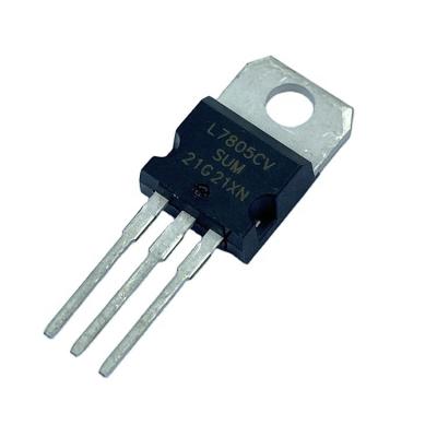 China 7805 5V 1.5A TO-220 3 PIN Standard three-terminal voltage regulator triode power tube L7805CV IC L7805CV for sale