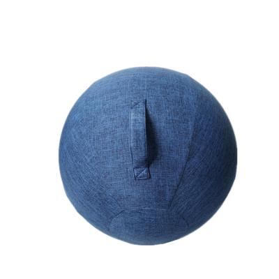 China Bodybuilding Fitness Equipment Yoga Ball Chair Cover With Cover Sittng Ball Balance Ball Cover Device With Ring Portable Accessories Lower 55cm Washable for sale