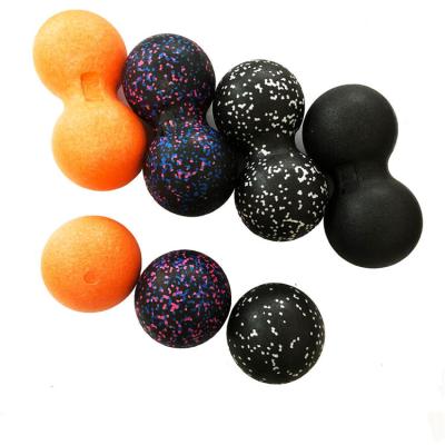 China Muscle Relaxation Wholesale Myofascial Ball Peanut Massage Ball Fitness Body Fascia High Density Exercise Relieve Pain Relaxation for sale