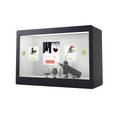 China 32 Inch 1080P LCD Display All-in-one Transparent Display Box Interactive Monitor Panel With Touch Screen BC3200ADTS for sale