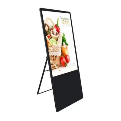 China 43 Inch Indoor Floor Standing Advertising Display Digital Signage Digital Menu Board Player For Coffee Shop for sale