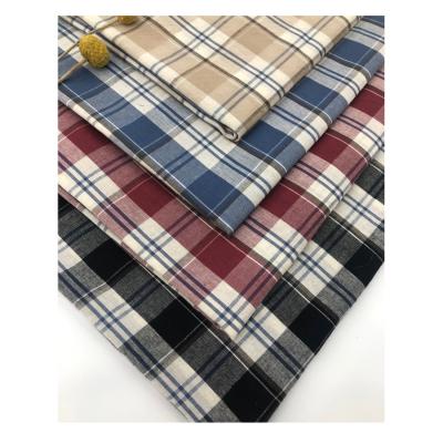 China Tear-Resistant Cotton Fabric 100%Cotton Yarn Dye Plaid Fabric For Linen For Shirts / Blanket / Home Textile for sale