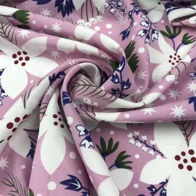 China ONE SIZE Dots Polyester Spandex Floral Printing Four Way Stretch Dry Fit Fabric For Tropics Hot Weather for sale