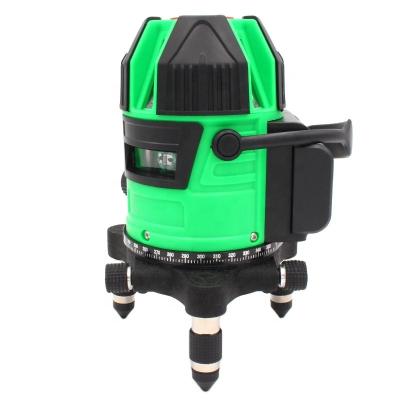 China Self Leveling Precision Cross Green Base 5 Beam Laser Level 5 Line 21*15.5*24.5cm for sale