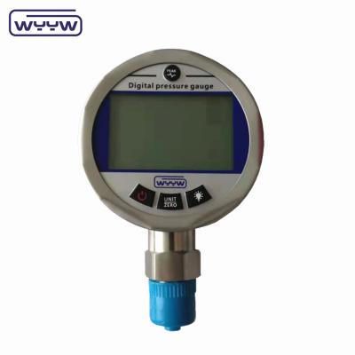 China Precision 0.2%Fs Bottom 80mm Hydraulic Digital Water Pressure Gauge for sale