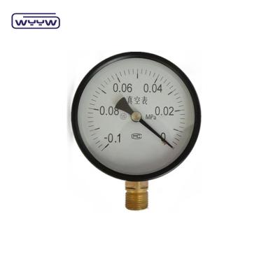 China 100 mm Vakuum-Druckmessgerät Manometer Bodenmontage 1 Jahr Garantie zu verkaufen