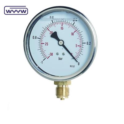 China Precision Vacuum Pressure Gauge Meter Bottom / back Mounting for sale