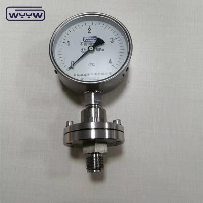 China SS316L Diaphragm Seal Pressure Gauge Liquid Filled Anti Corrosive for sale