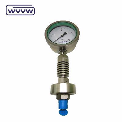 Cina 100 mm Dial Size Pressure Gauge Bottom Connection Accuratezza del 1,6% in vendita