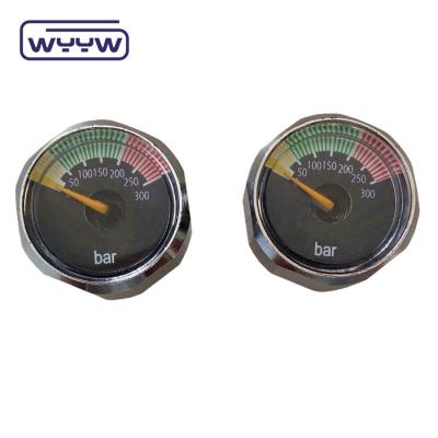 China Steel Mini Pressure Gauge 23mm 300bar Sprinkler Pressure Gauge for sale