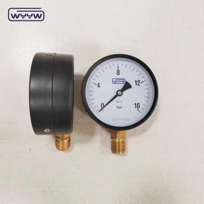 China Wasserbeckenfilter 60 mm 100 mm 10 Bar Druckmanometer zu verkaufen