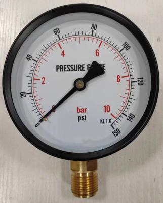 Κίνα Οικονομικό μετρητή πίεσης σωλήνα Bourdon 16 Bar Psi Manometer αέριο νερό προς πώληση